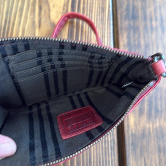 Frye Red Melissa Wristlet. Gently worn.